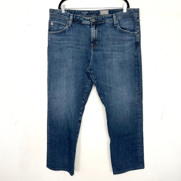 AG The Graduate Tailored Leg Jeans Denim 360 Degrees 42x30 - Hemmed from 34 - Picture 1 of 7
